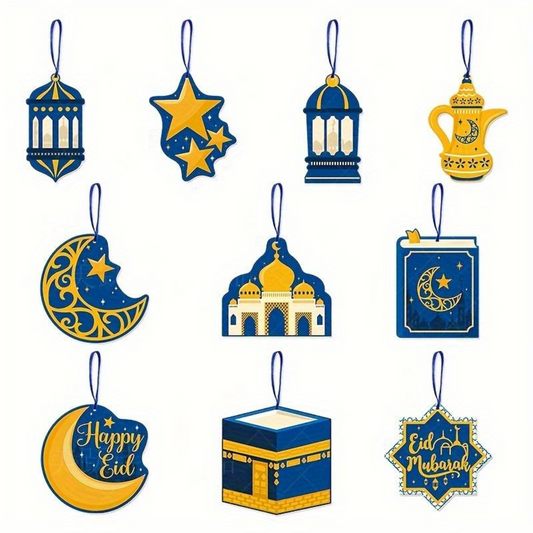 Blue Eid Hanging Decorations
