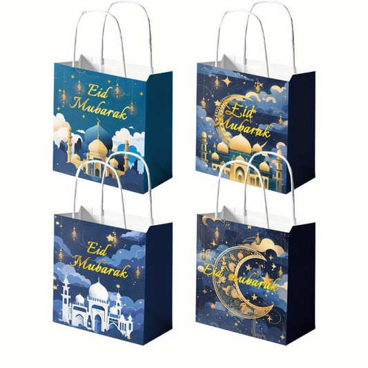 Four Designs Eid Mubarak Gift Bags