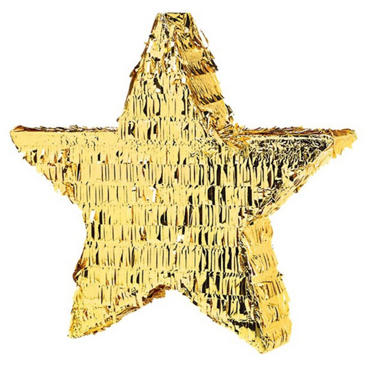 Gold Foil Star Piñata - 45cm x 45cm