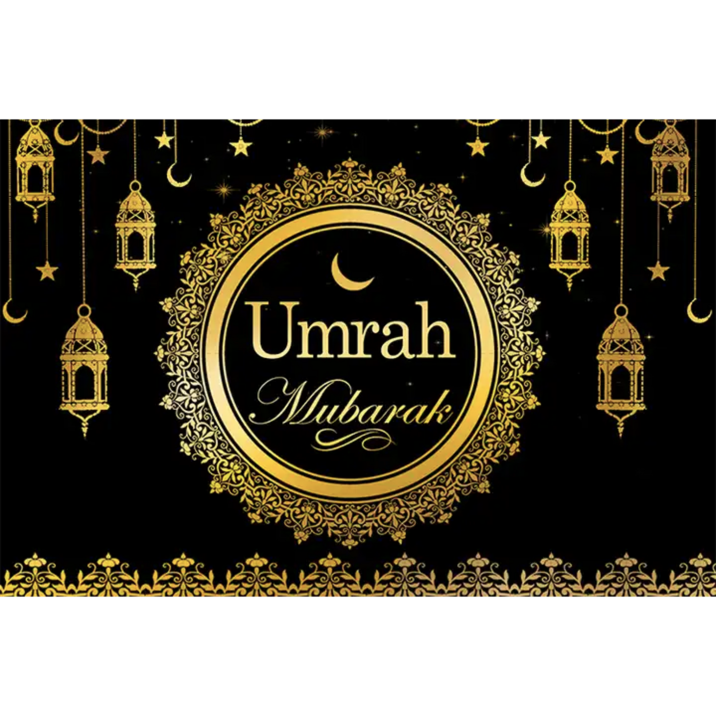 Umrah Mubarak Backdrop