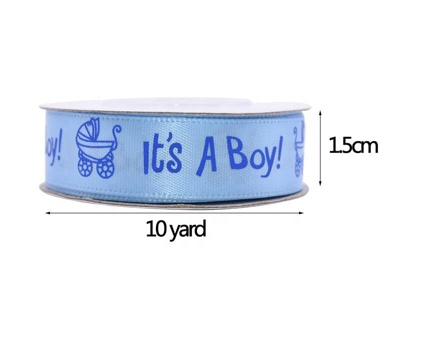 10 Yards Its a Boy Satin Ribbon
