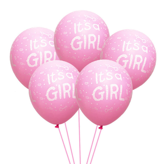 Its a Girl Balloons - 5 Pack