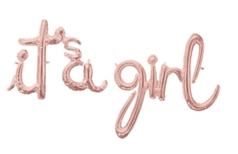 Baby Gender Reveal Balloons - Girl