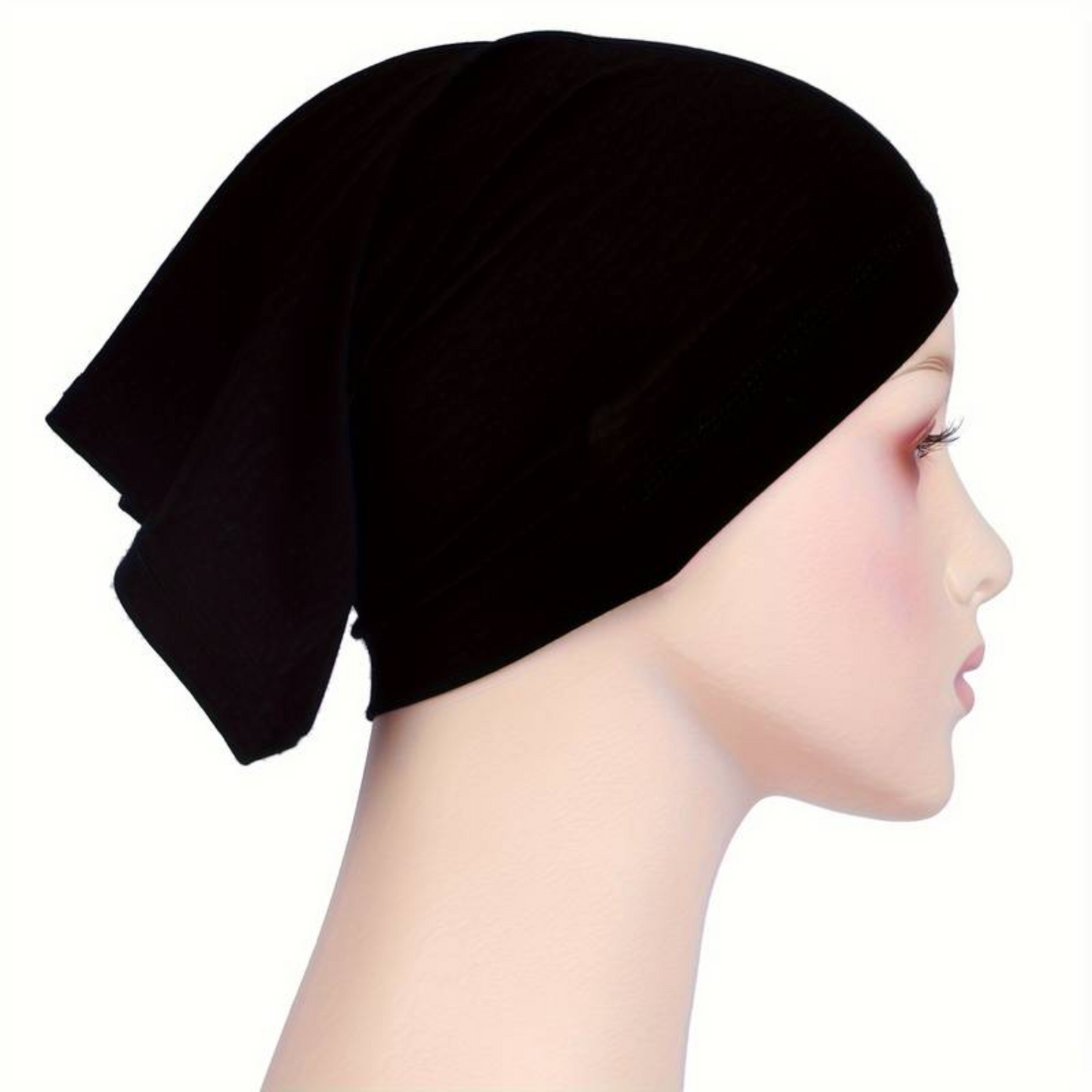 Black Tube Hijab Undercap