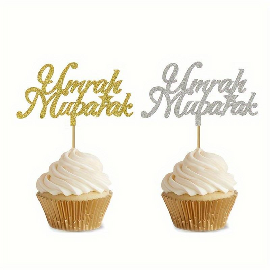 Umrah Mubarak Cupcake Picks