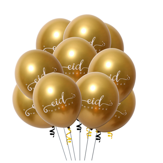 Gold Eid Balloons