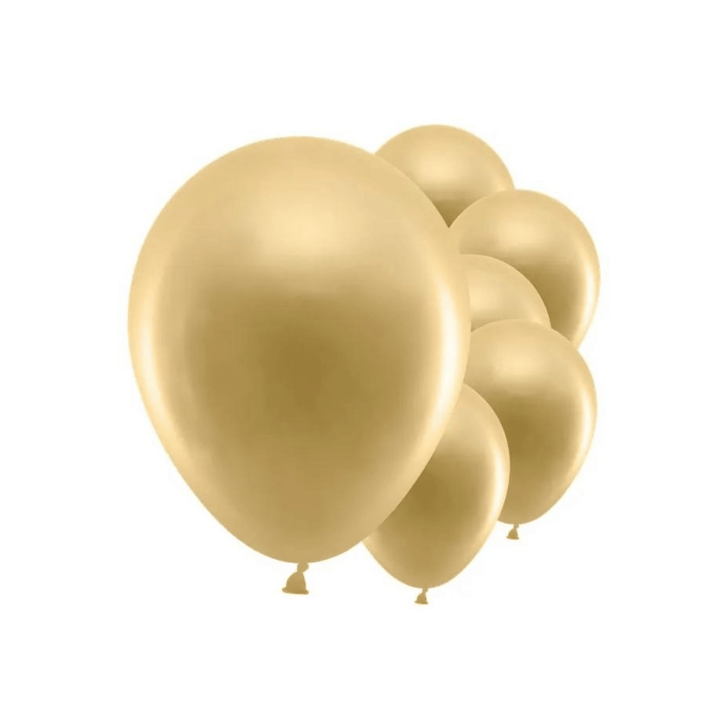 Gold Metallic Latex Balloons