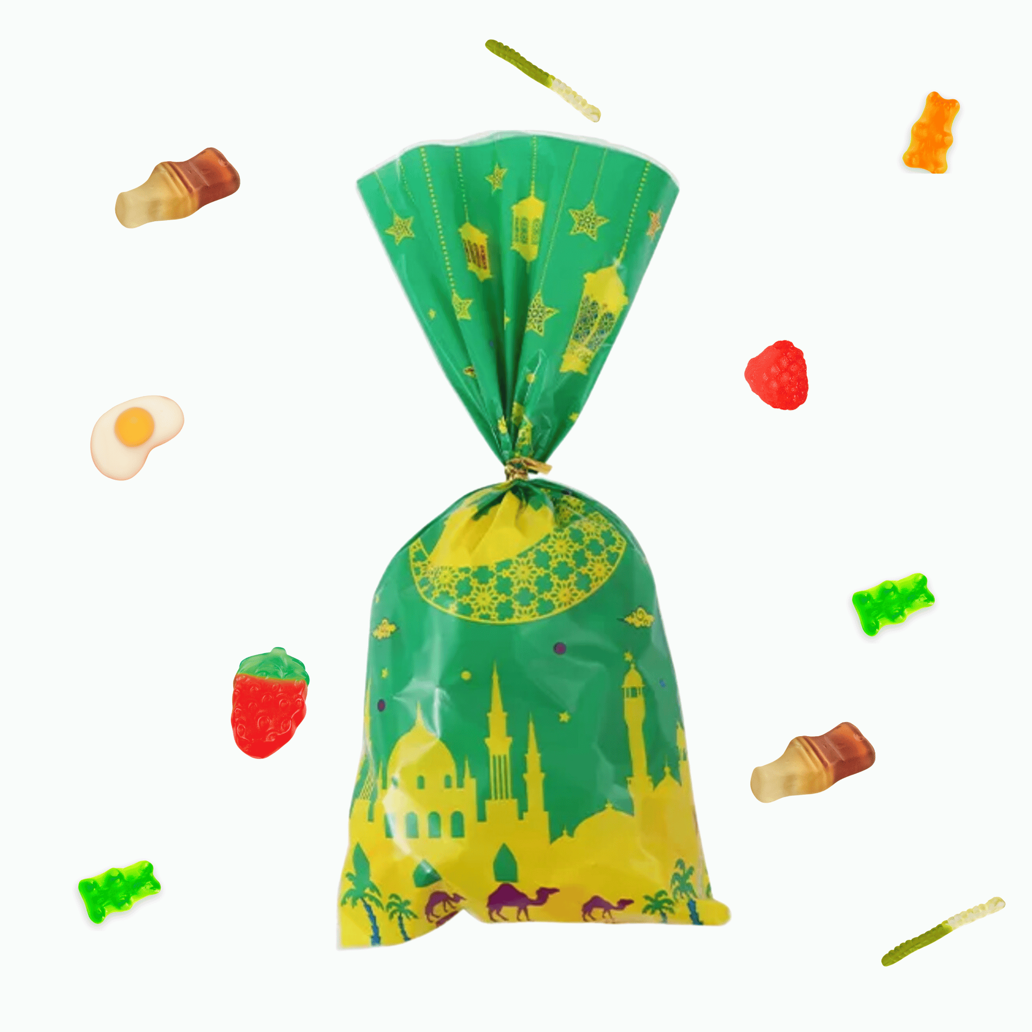 Green Filled Halal Sweets Bag 350g Islamic Party Store green-filled-halal-sweets-bag-350g-islamic-party-store