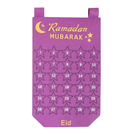 Ramadan Felt Calendar Purple
