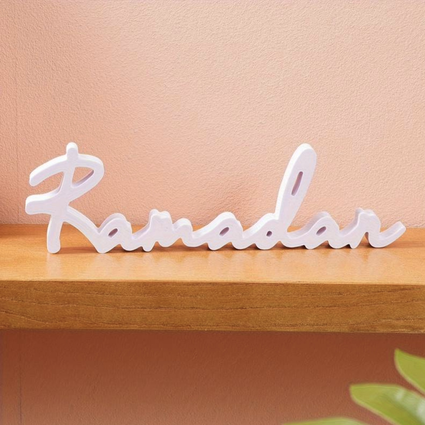 Ramadan Plaque Sign White