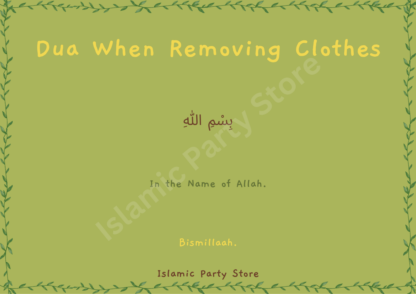 Removing clothes dua