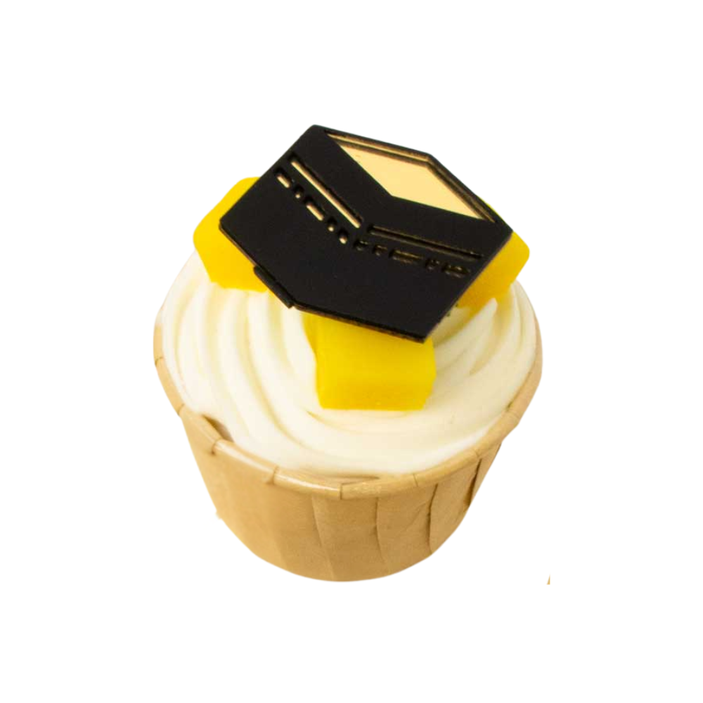 image of a kabah topper on a cupcake