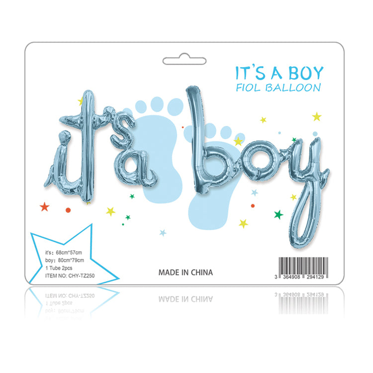 Baby Gender Reveal Balloons - Boy