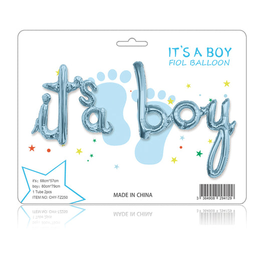Baby Gender Reveal Balloons - Boy