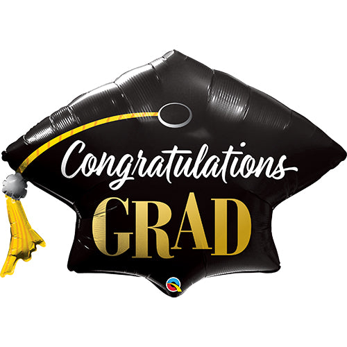 Congratulations Grad Stars Supershape Foil Balloon - 41"