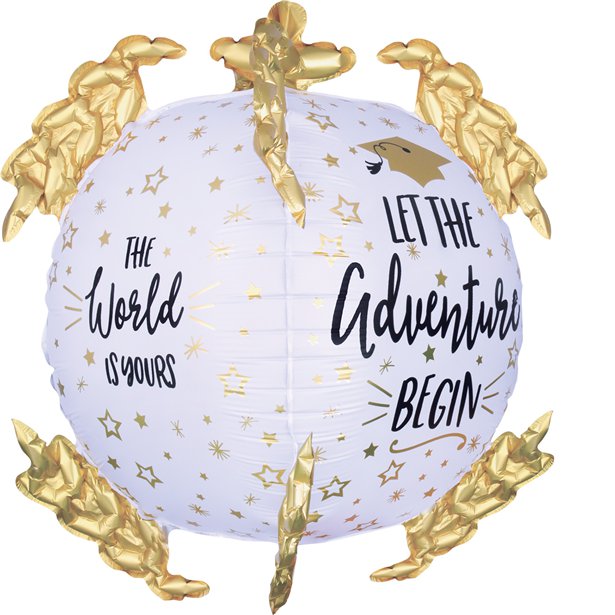The World Is Yours Ultrashape Foil Balloon 20"