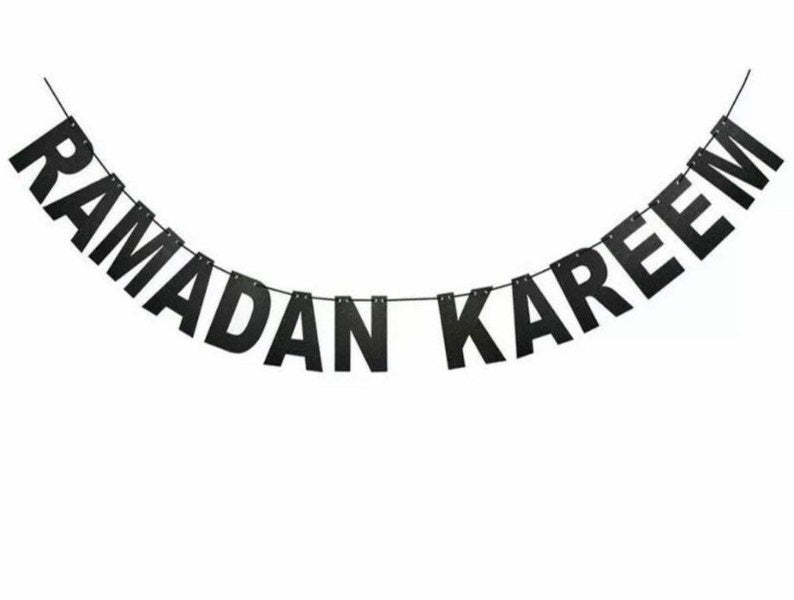 Ramadan Kareem Banner Black