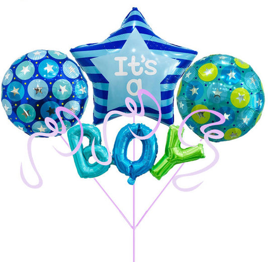 Baby Gender Reveal Balloons Bouquet - Boy