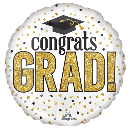 Congrats Grad Sparkle Foil Balloon - 18"