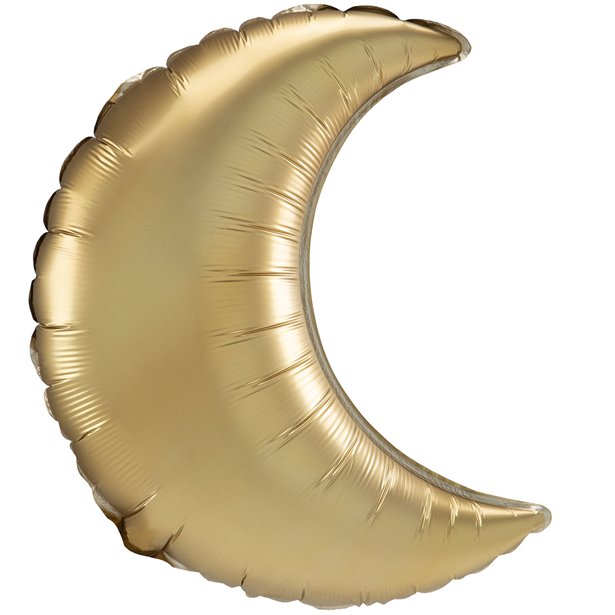 Gold Satin Luxe Crescent Balloons - Foil 26"