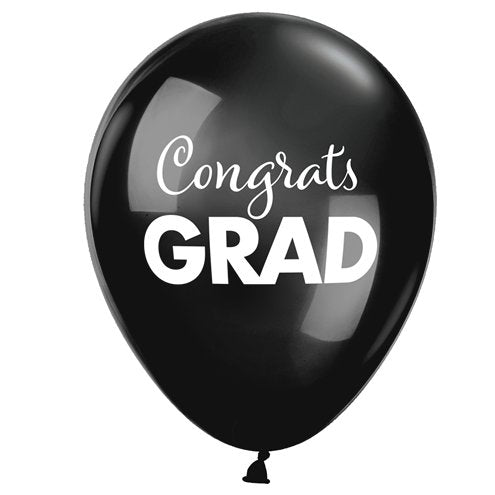 25 Pack Congrats Grad Latex Balloon - 11"