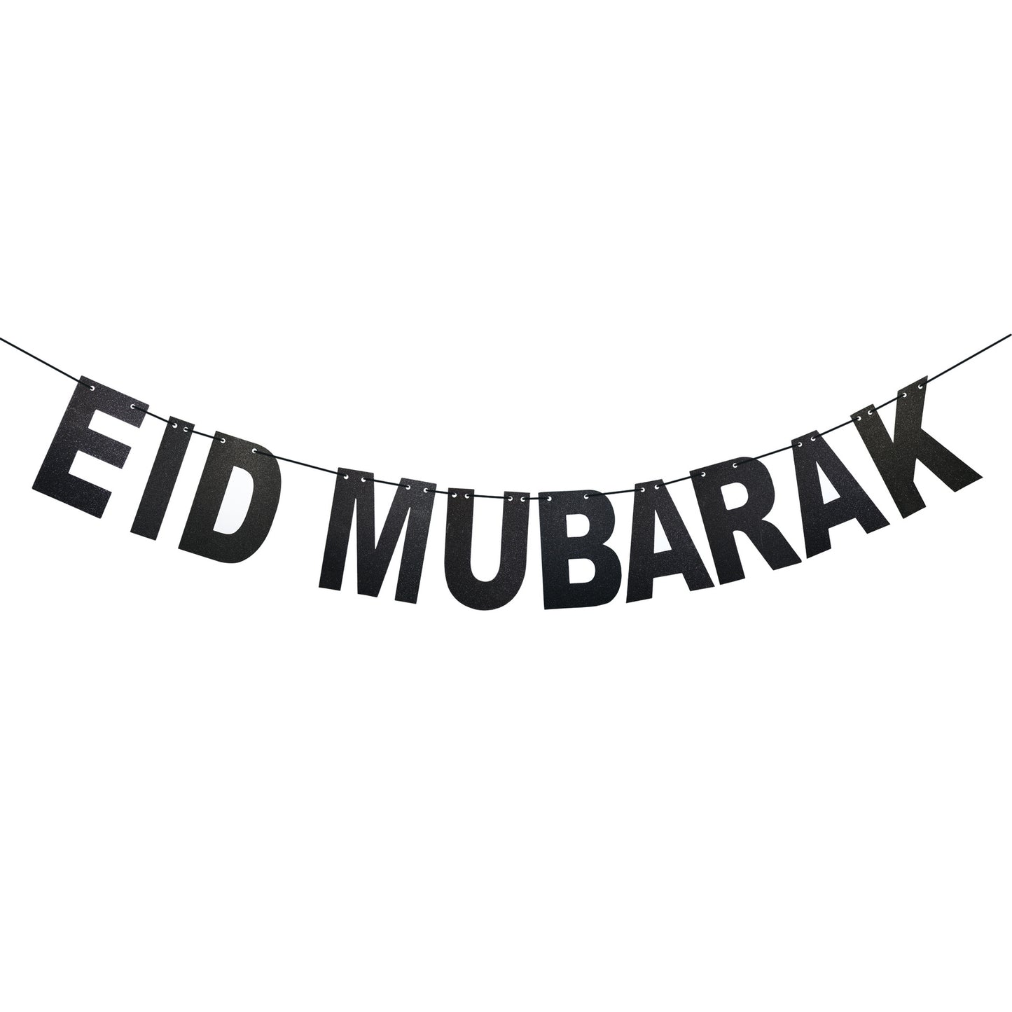 Eid Mubarak Banner Black