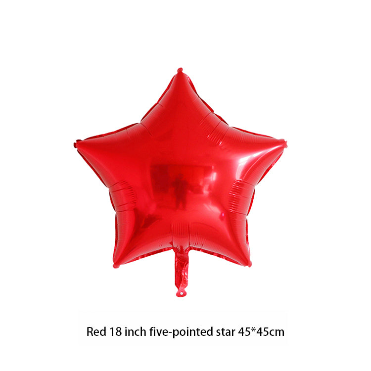 Red Star Balloon - 18"