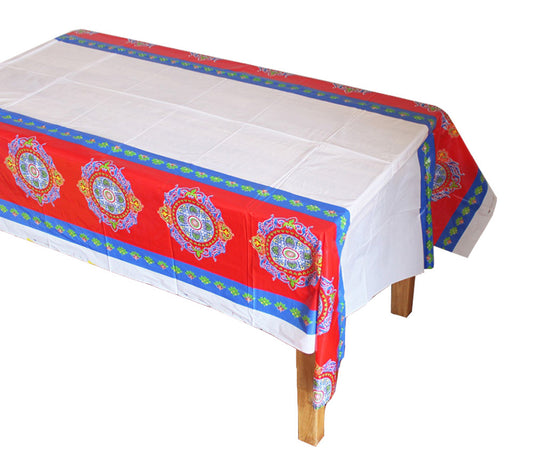 Plastic Disposable Eid Tablecloth