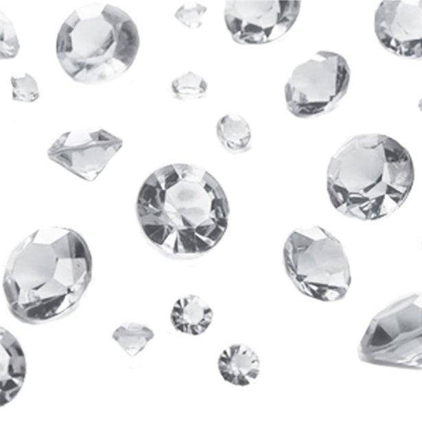 Silver Table Diamantes