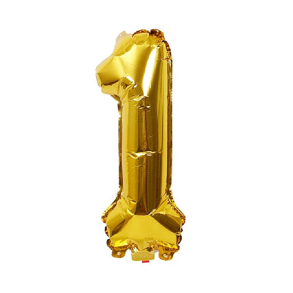 Gold Number 1 Balloon - 16 Inch