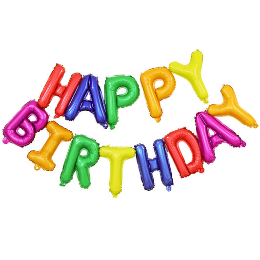 Happy Birthday Foil Balloon - Multicoloured