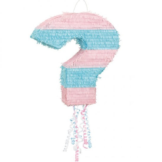 Question Mark Gender Reveal Pull Piñata