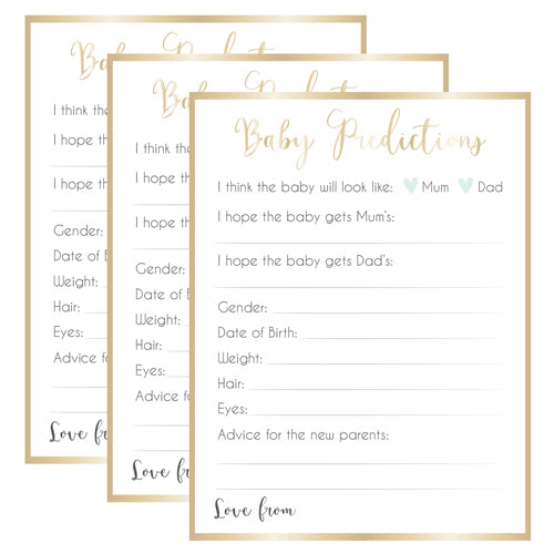 Ready To Pop Baby Prediction Cards - 8 Pack