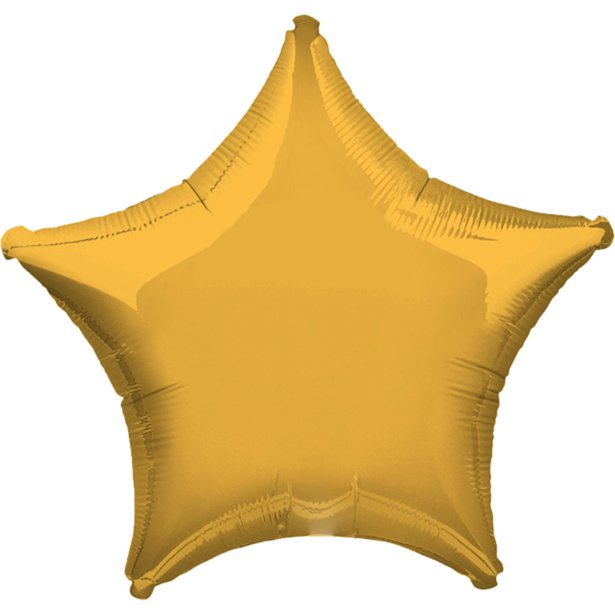 Gold Star Balloon - 18"
