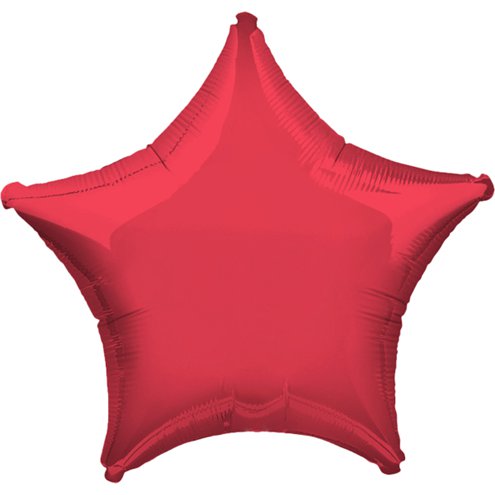 Red Star Balloon - 18"