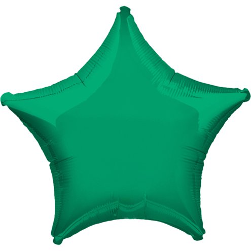 Green Star Balloon - 18"
