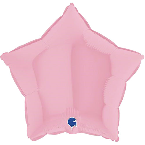 Matte Baby Pink Star Foil Balloon - 18 Inch